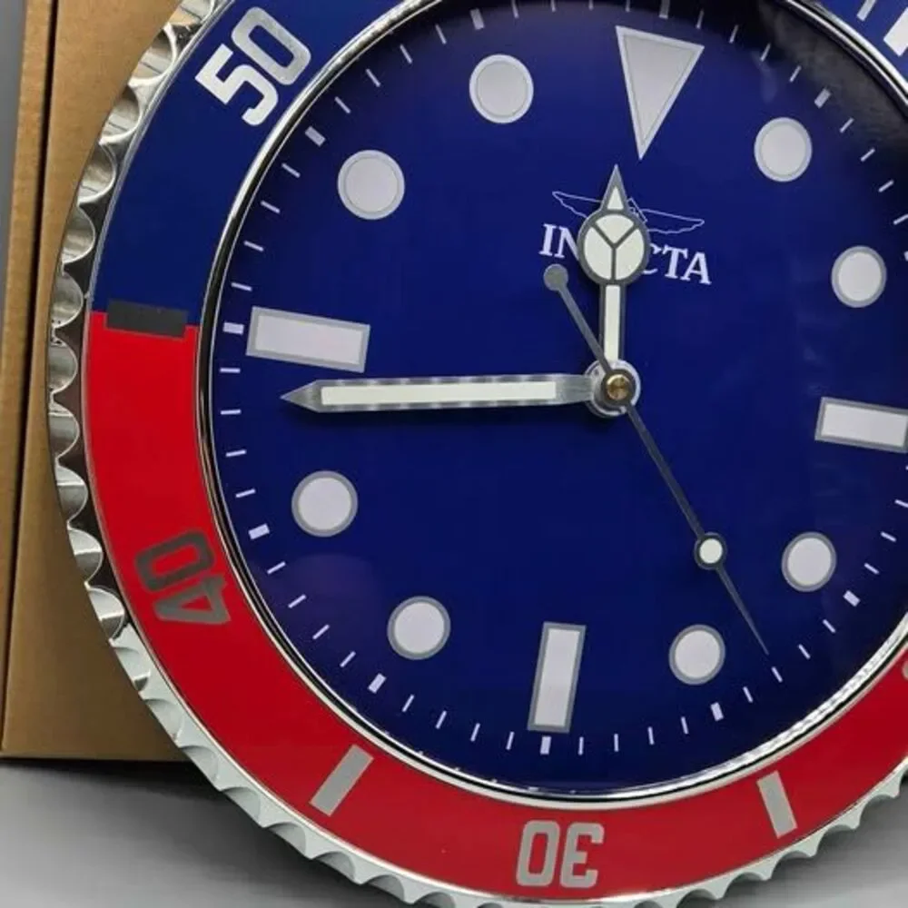 Invicta Pro Diver Pepsi Wall Clock 12